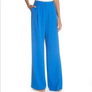 Alice + Olivia Eric High Waist Pant in Palace Blue